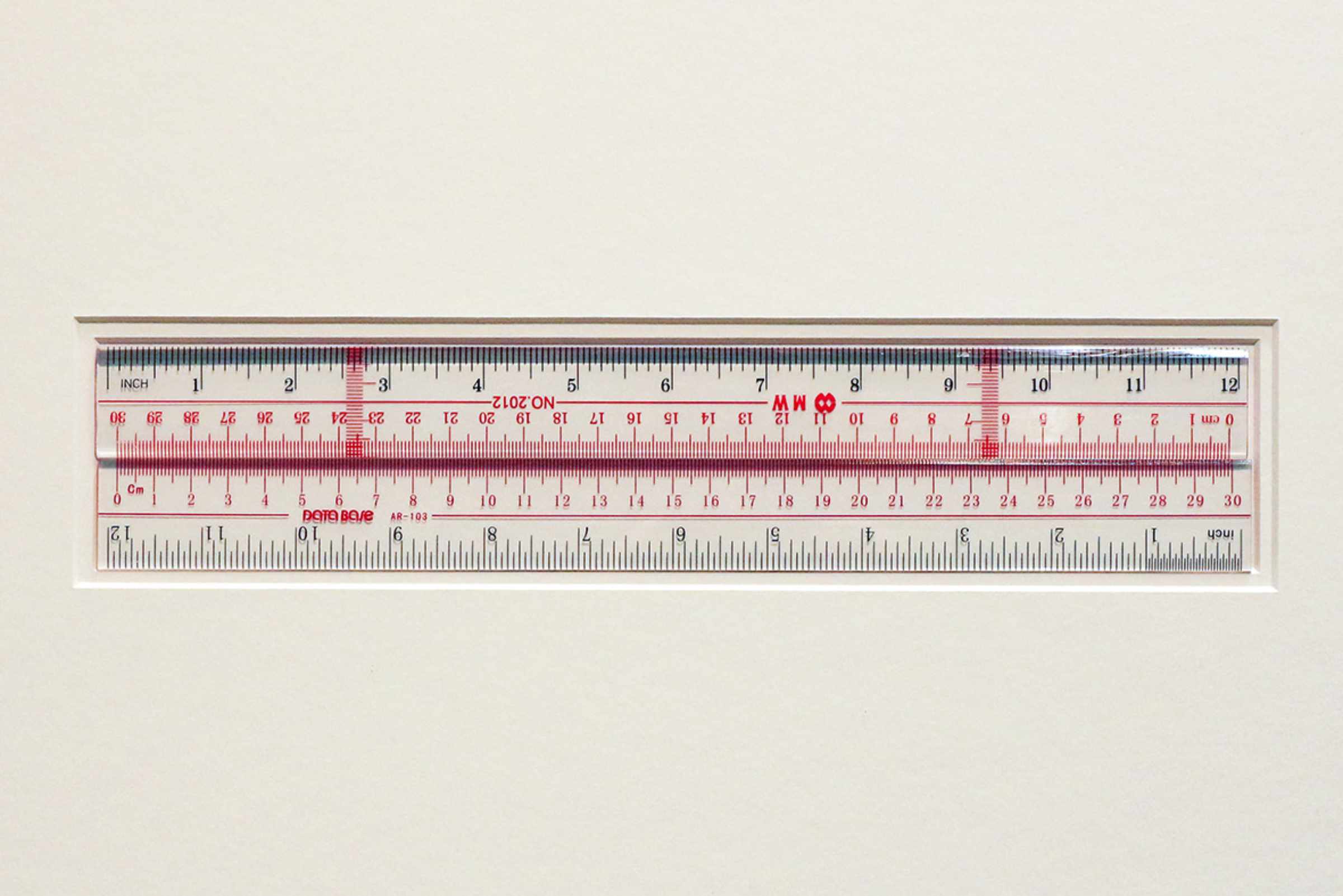 Sunday Lai - Almost Accurate Rulers (2025) studio detail shot showing rulers alignment and texture
