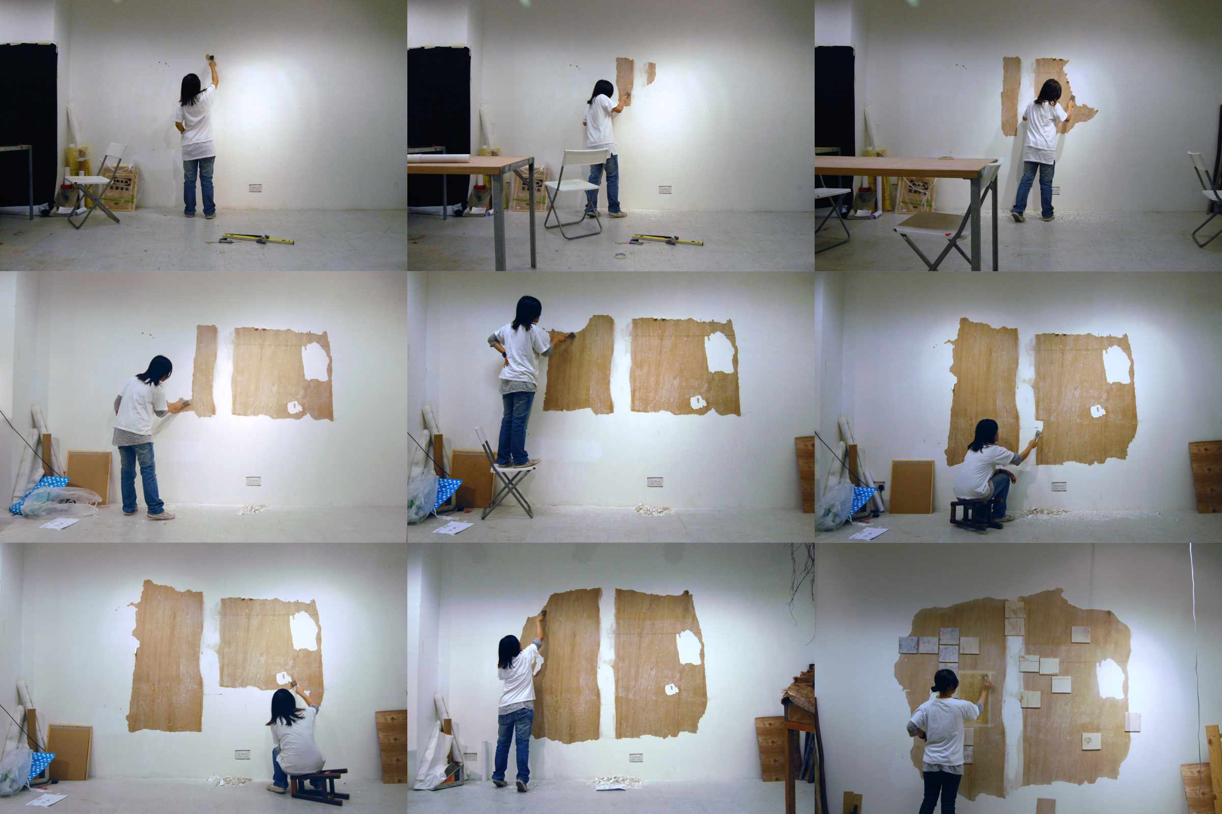 LAI Long Sang - Traces (2009) Installation shot at the gallery